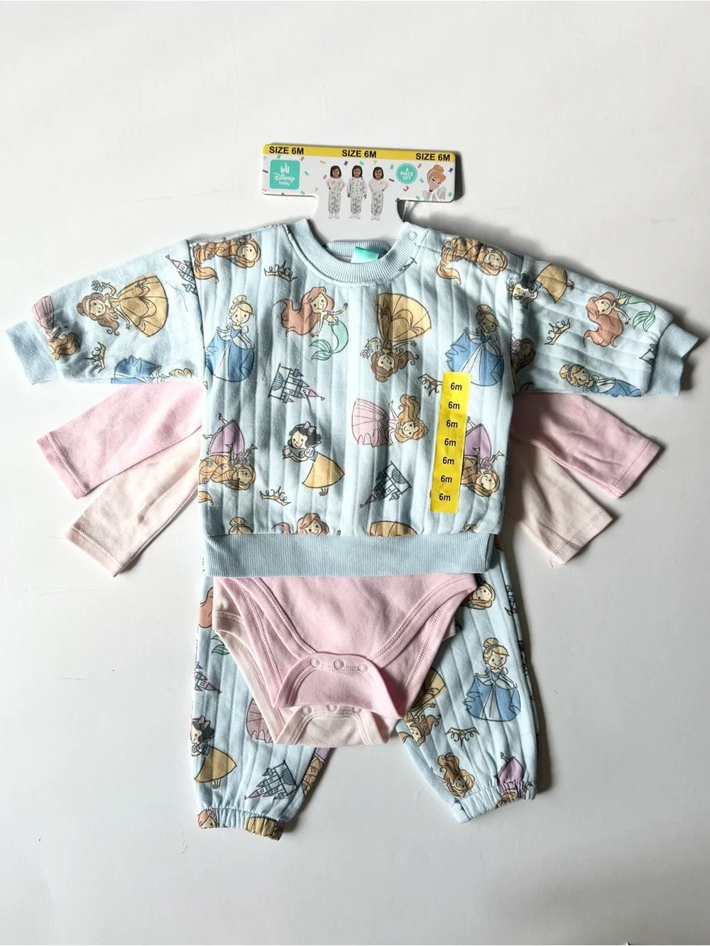 Disney Baby Girl Princess and Minnie Mouse Print Matching Sets Size 3-6 months